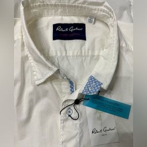💥NEW with tags💥 Men’s Robert Graham Long Sleeve White Button Down Shirt - 3XL